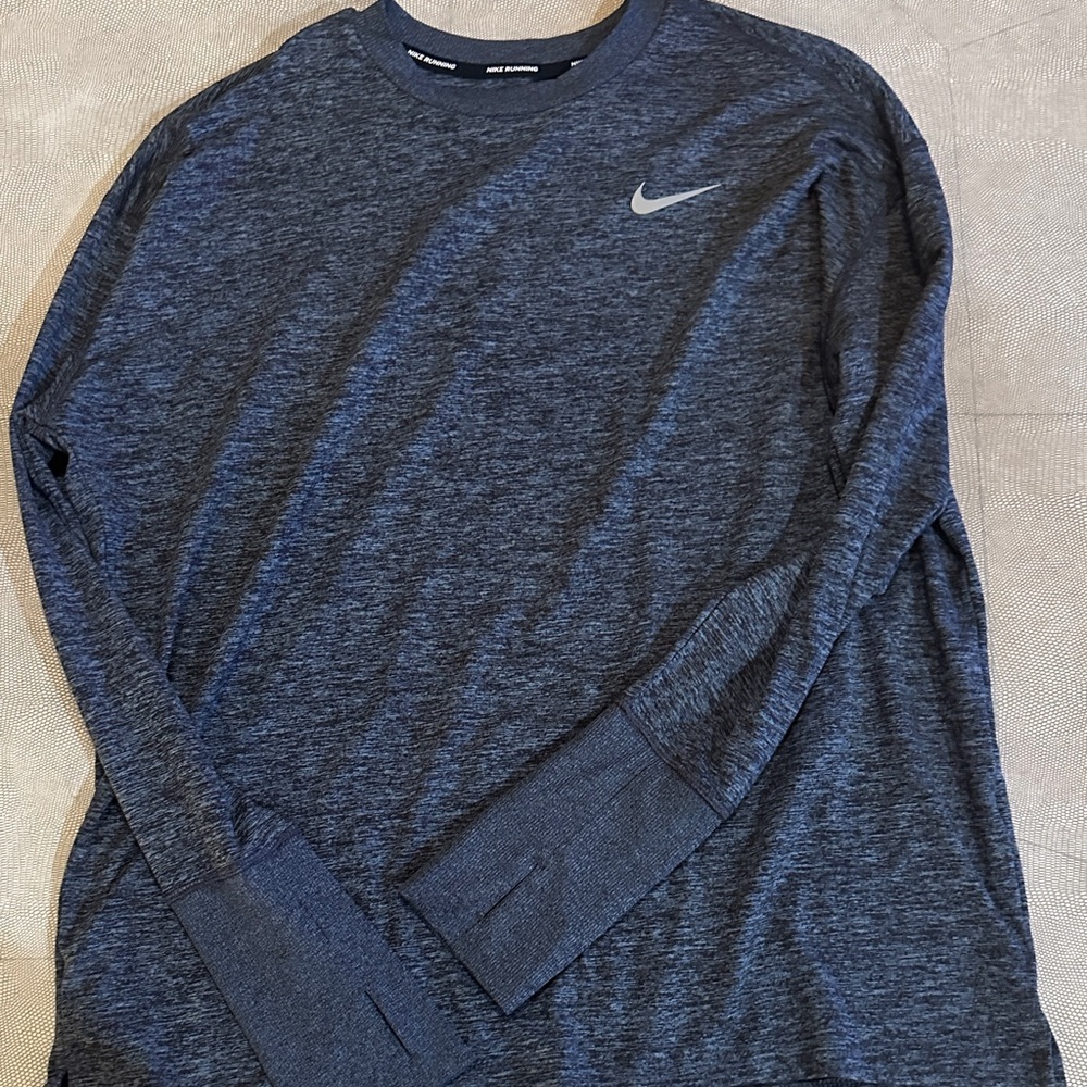 Nike Men's Dark Blue Long Sleeve Shirt